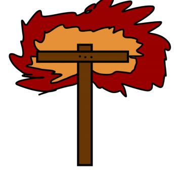 Une croix qui brûle