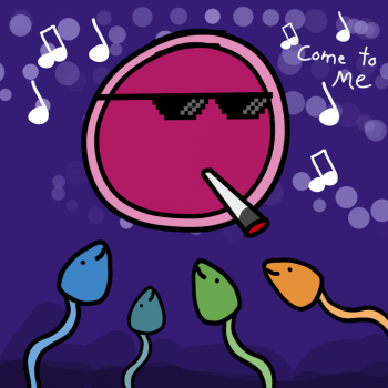 Un ovule qui écoute de la musique