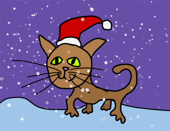 Chat de Noël